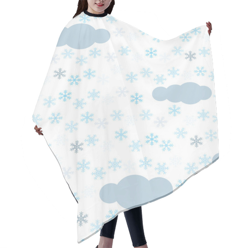 Personality  Snow Background Hair Cutting Cape