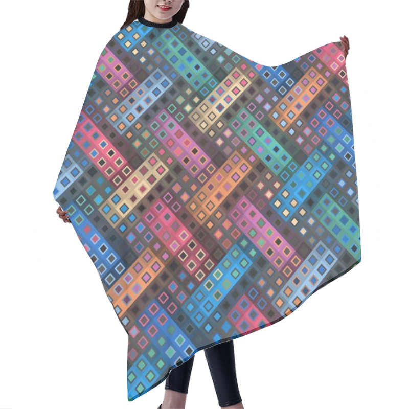 Personality  Geometric Abstract Pattern. Hair Cutting Cape