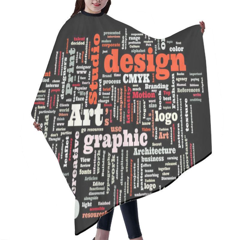 Personality  Graphic Design Studio Hair Cutting Cape