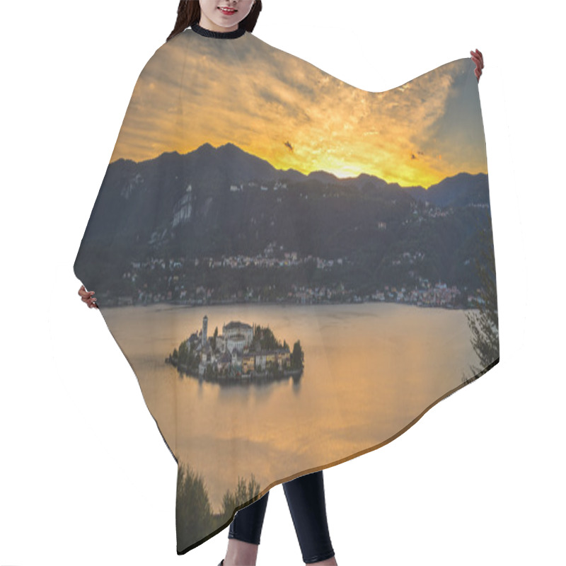 Personality  San Giulio Island Sunset Hair Cutting Cape