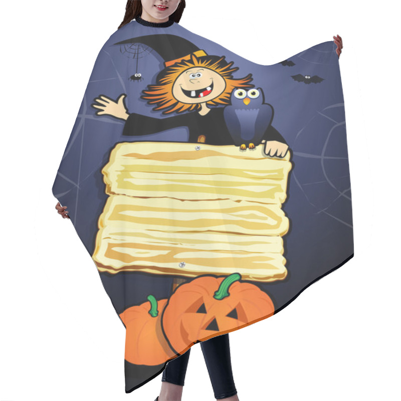 Personality  Halloween Background Hair Cutting Cape