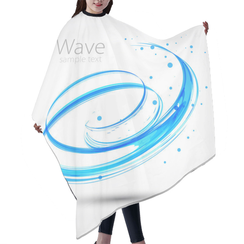 Personality  Abstract Wave. Vector Hair Cutting Cape