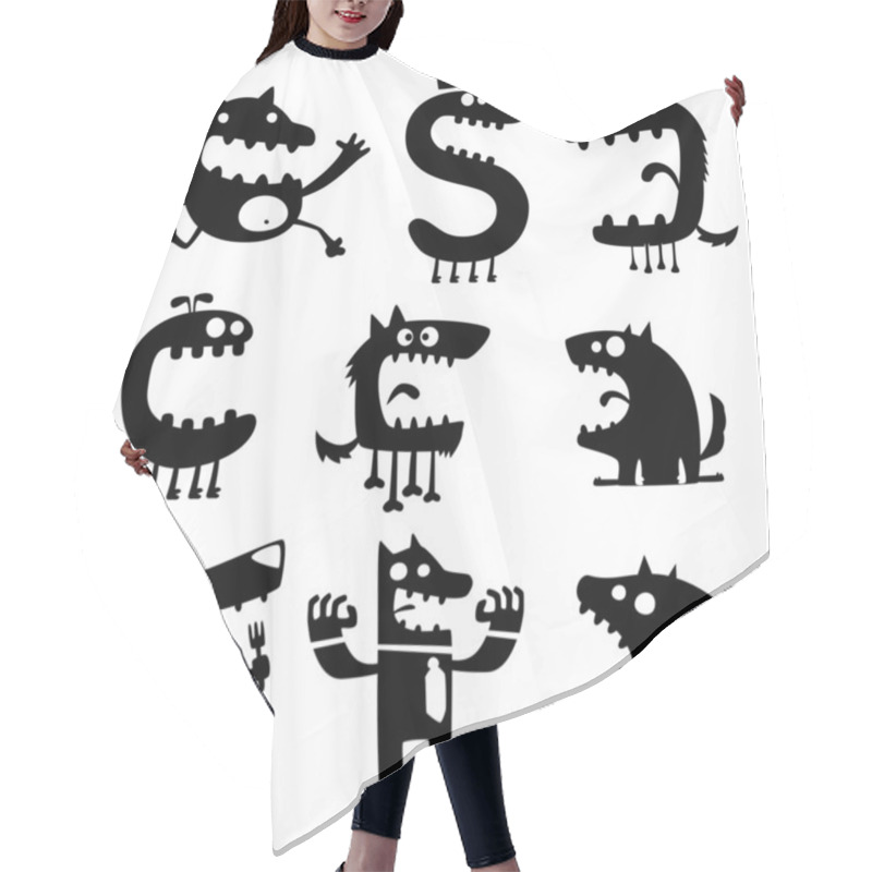 Personality  Funny Animals Hair Cutting Cape