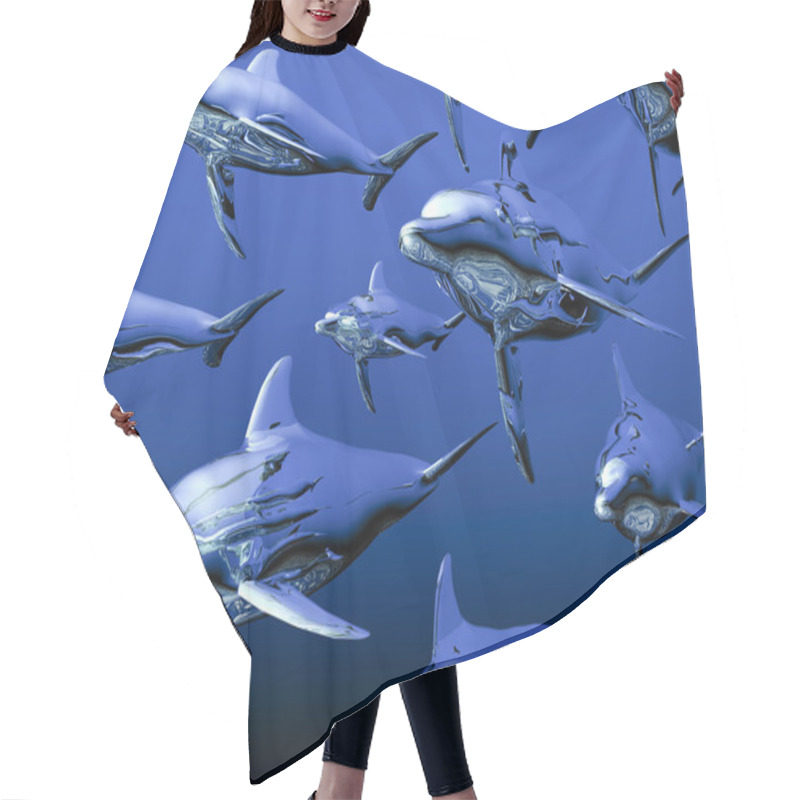 Personality  Dolphins Hair Cutting Cape