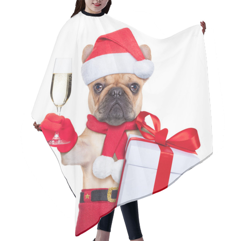 Personality  Santa Calus Dog Hair Cutting Cape