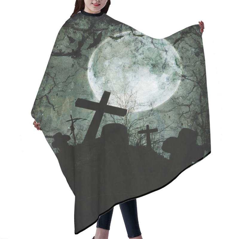 Personality  Bats Flying In The Night Hair Cutting Cape