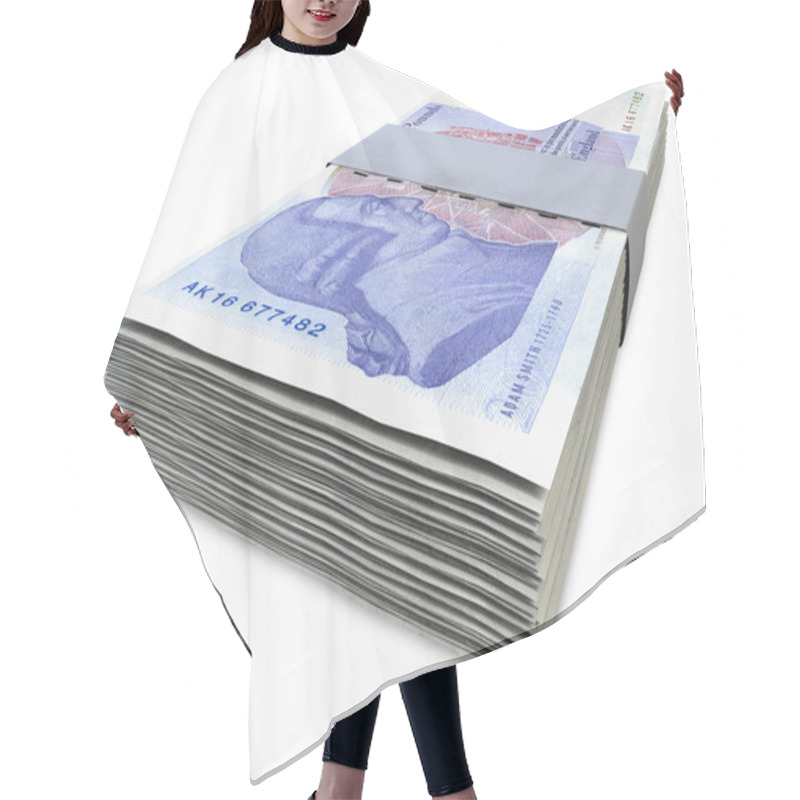 Personality  British Pound Sterling Notes Bundles Hair Cutting Cape