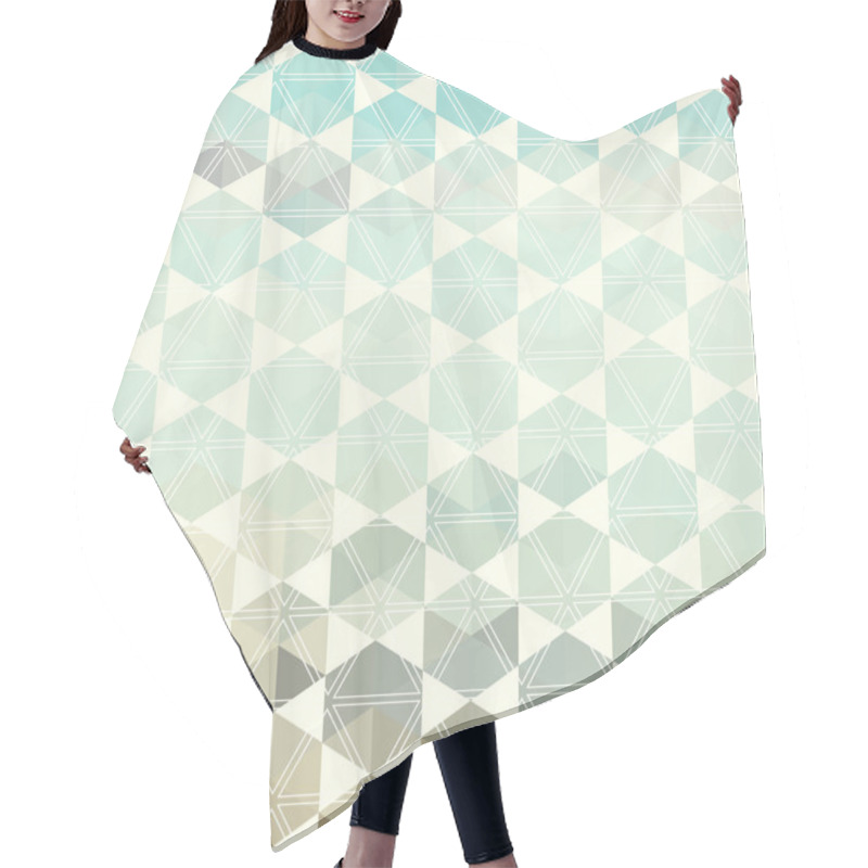 Personality  Retro Pattern Of Geometric Shapes Hair Cutting Cape