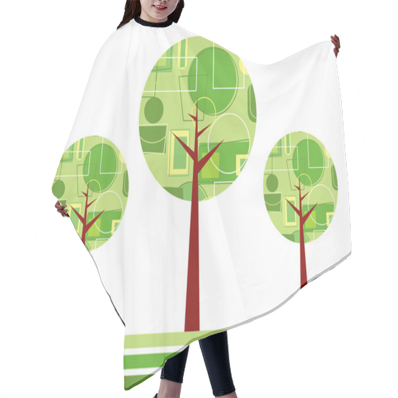 Personality  Abstract Treees Hair Cutting Cape