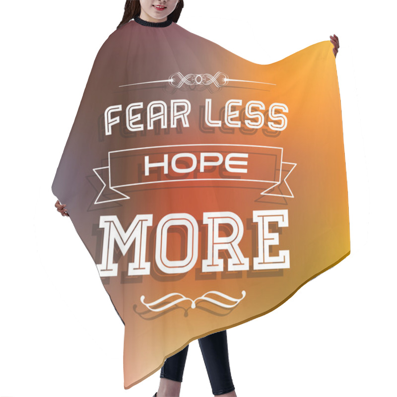 Personality  Abstract Background With Typographical Quote Hair Cutting Cape