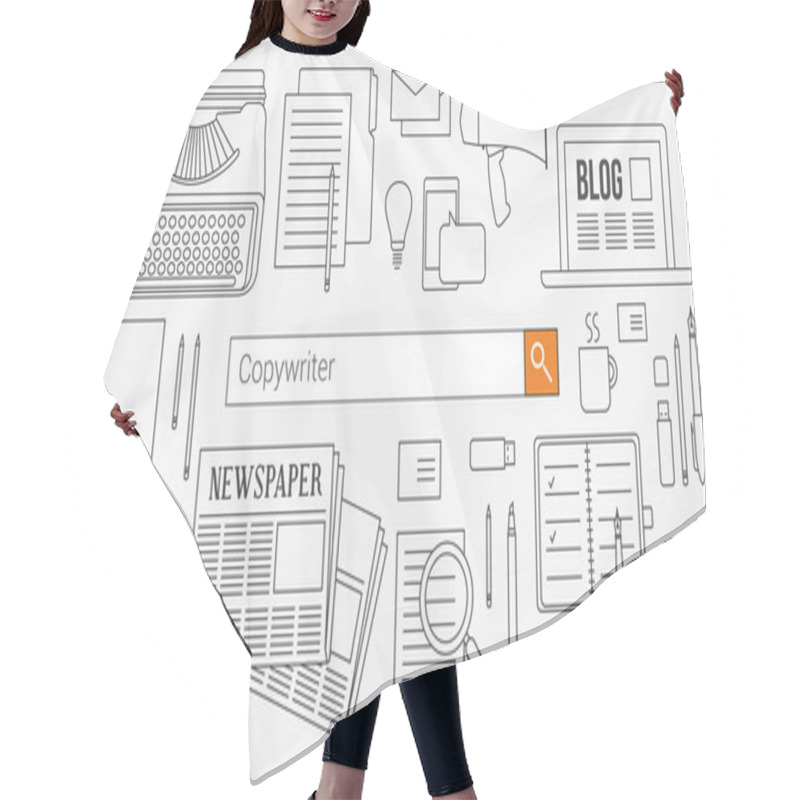 Personality  Copywriter, Journalist And Blogger Hair Cutting Cape