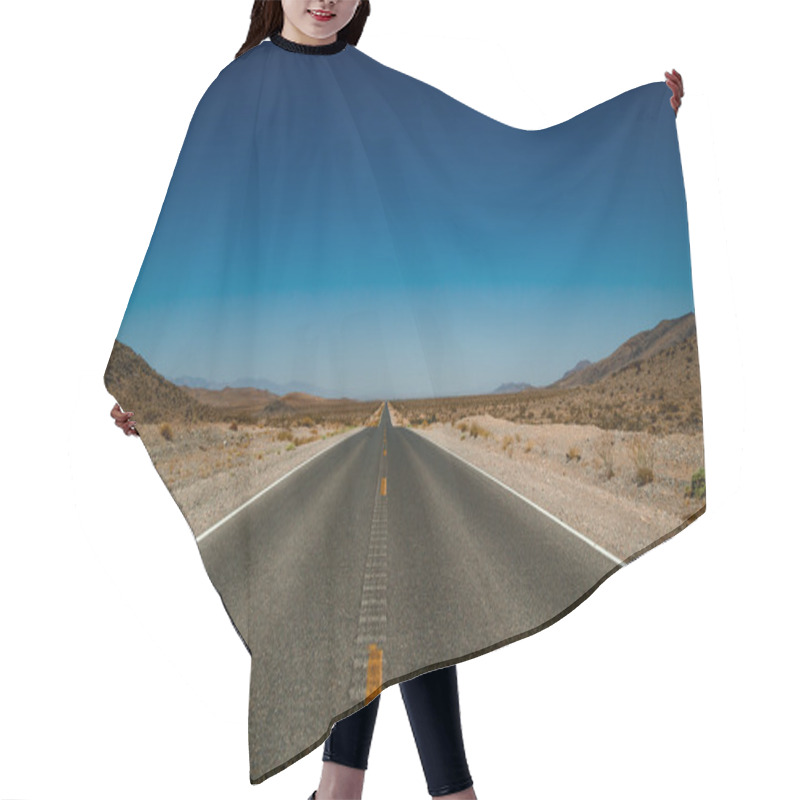 Personality  Desert Road Highway In Death Valley National Park Hair Cutting Cape