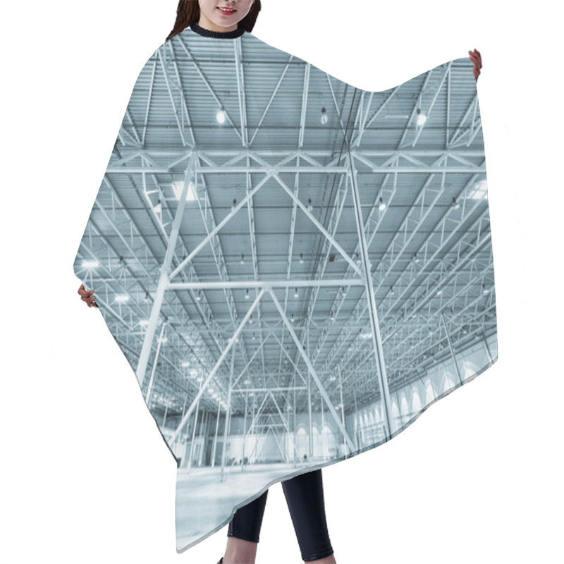 Personality  Interior Of Empty Warehouse Or Garage Hair Cutting Cape