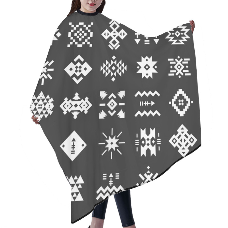 Personality  Vector Abstract Geometric Elements Hair Cutting Cape