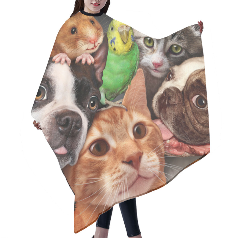 Personality  Pet Group Hair Cutting Cape