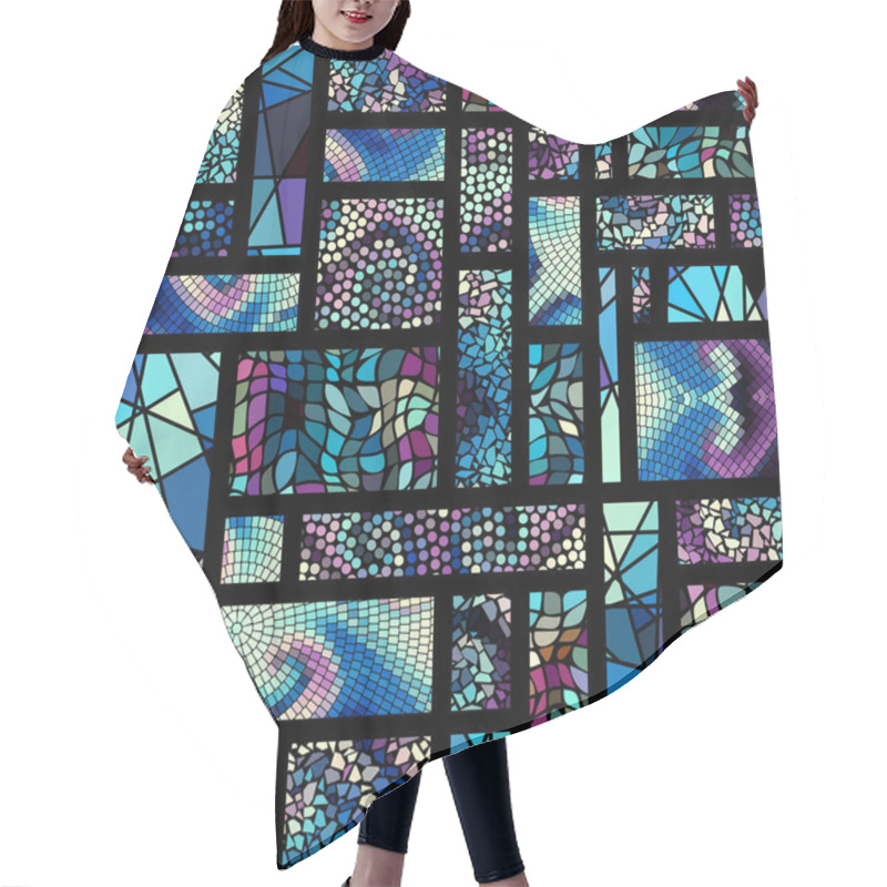 Personality  Geometric Abstract Pattern. Hair Cutting Cape