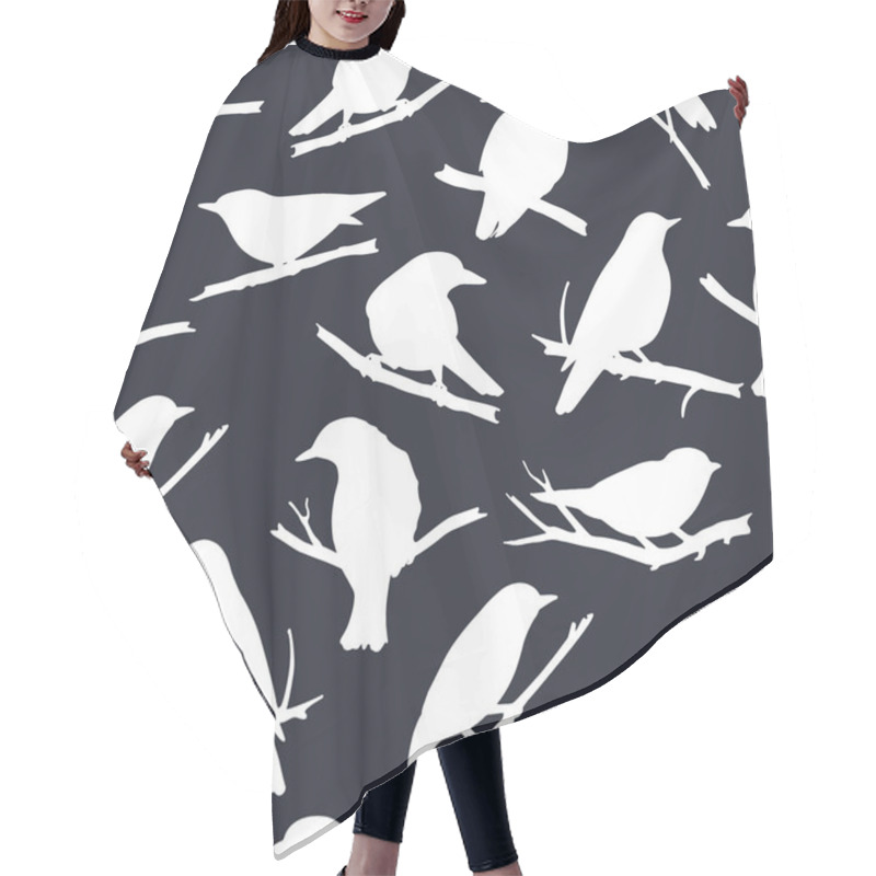 Personality  Birds Seamless Pattern Hair Cutting Cape