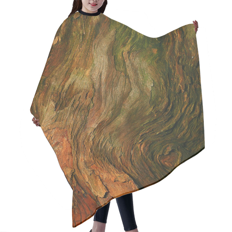 Personality  Wood Background Texture Old Tree Hair Cutting Cape