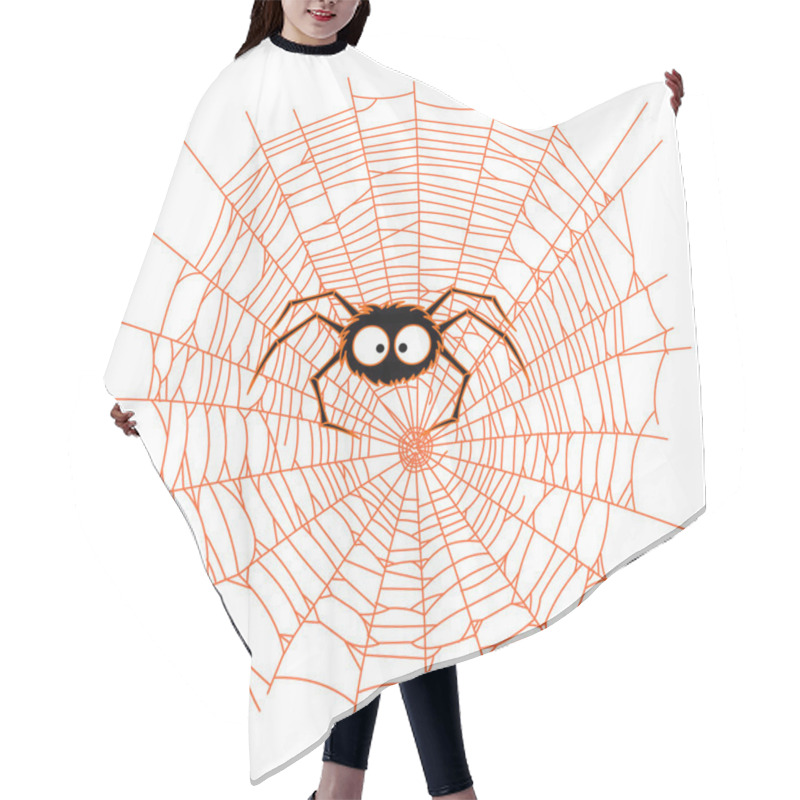 Personality  Very Cute Spider Hair Cutting Cape