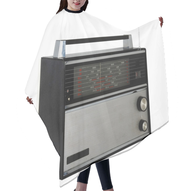 Personality  Old Radio Set Hair Cutting Cape