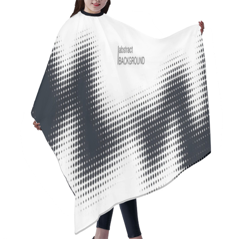 Personality  Monochrome Printing Raster Hair Cutting Cape