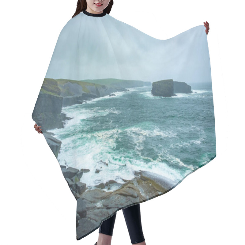 Personality  Stormy Weather At Kilkee Cliffs, County Clare, Ireland Hair Cutting Cape