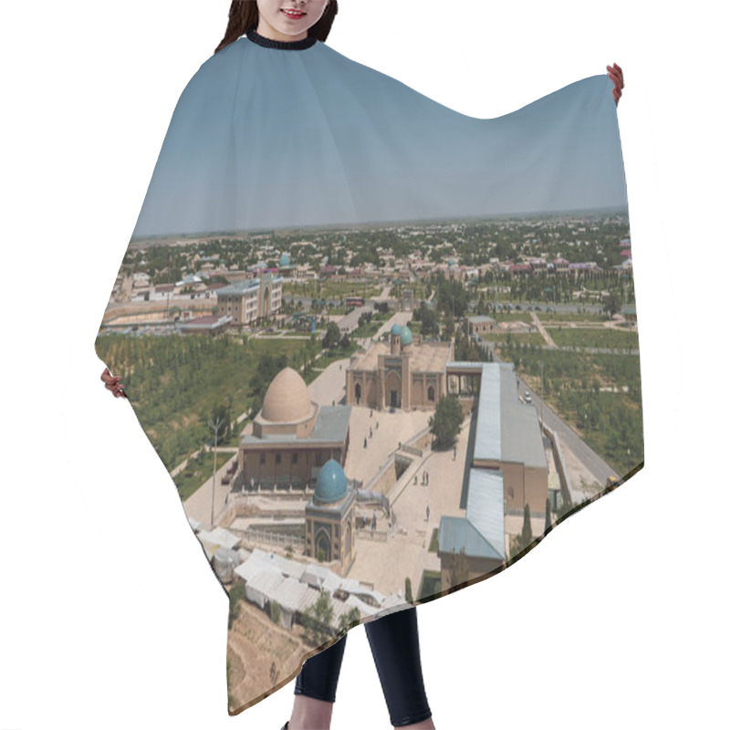 Personality  A Aerial View Of History Building  Hair Cutting Cape