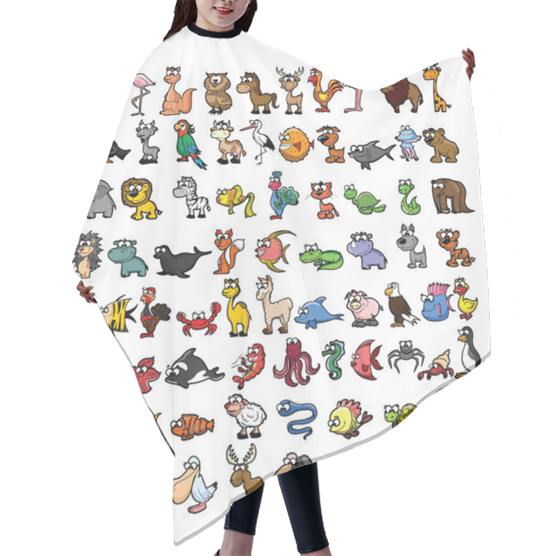 Personality  Cartoon Wild Animals Hair Cutting Cape