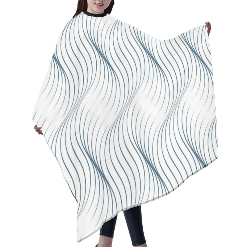 Personality  Ornamental Continuous Background With Lines Hair Cutting Cape