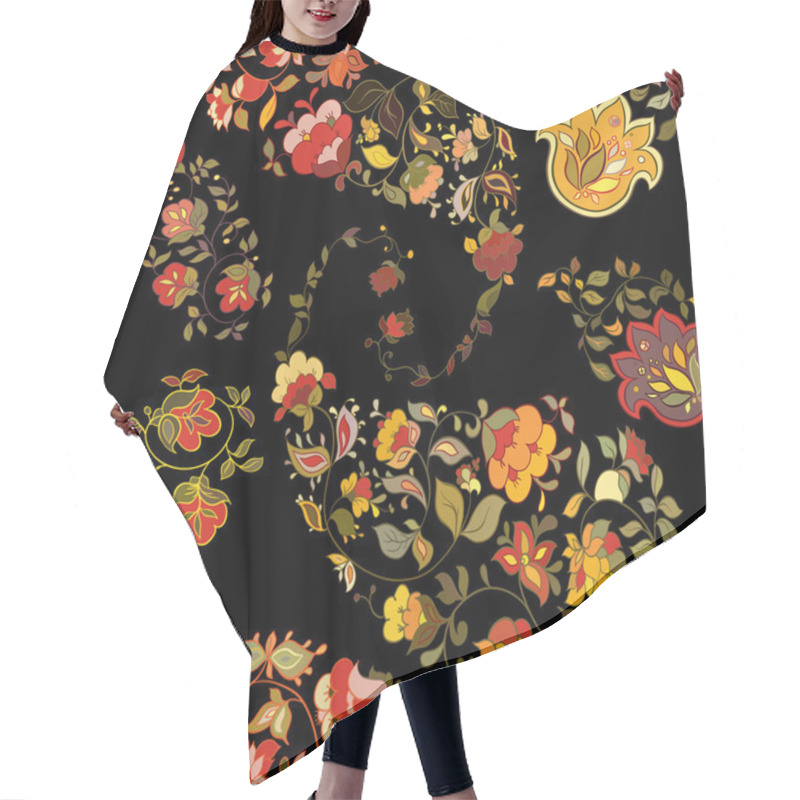 Personality  Paisley Seamless Pattern Hair Cutting Cape