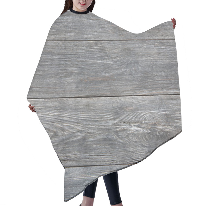 Personality  Grey Blue Wood Texture And Background. Hair Cutting Cape