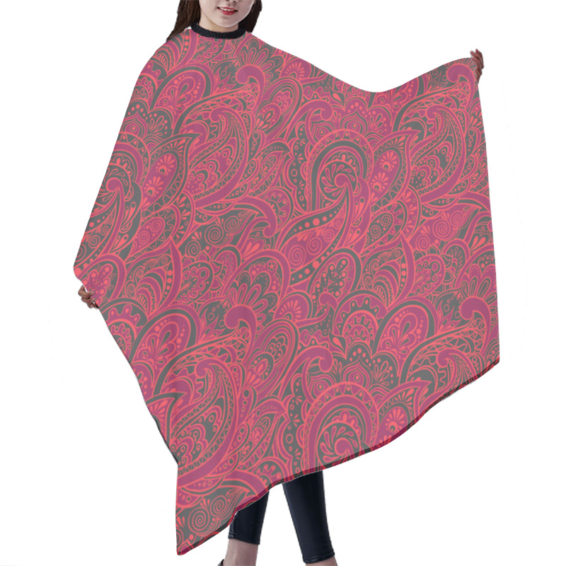 Personality  Indian Paisley Pattern Hair Cutting Cape