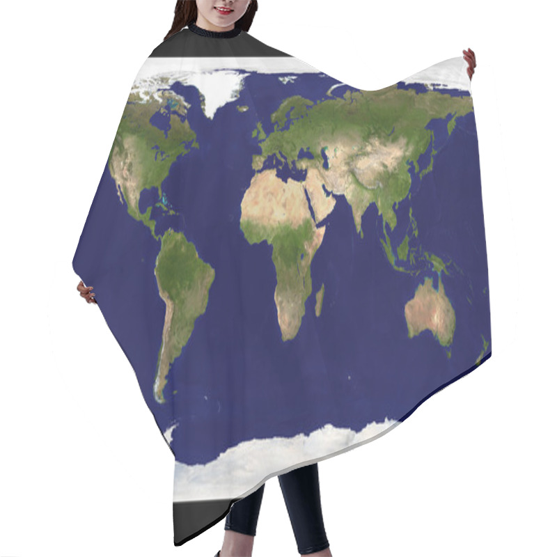 Personality  World Map Illustration Hair Cutting Cape