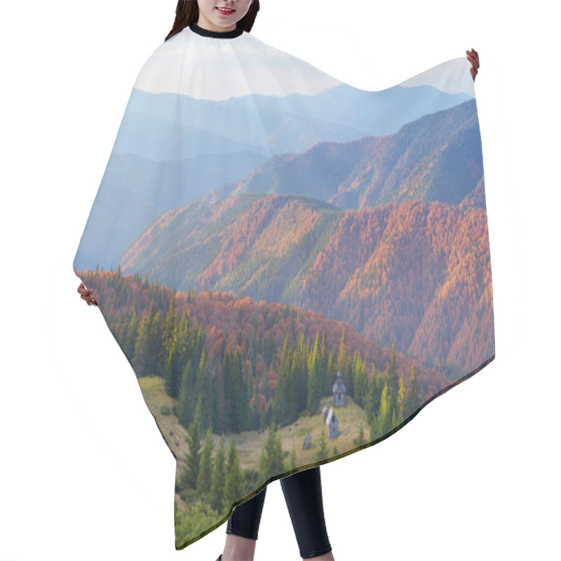 Personality  Wooden Church In The Mountains  Hair Cutting Cape