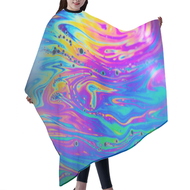 Personality  Beautiful Psychedelic Abstraction Formed By Light On The Surface Of A Soap Bubble Hair Cutting Cape