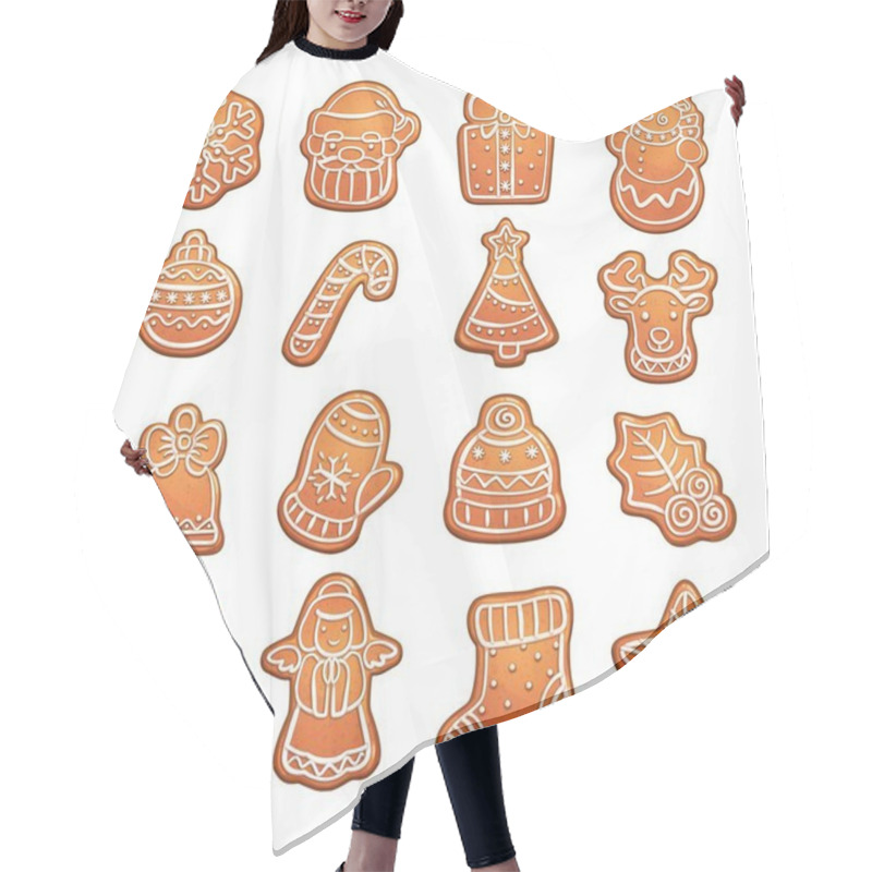 Personality  Gingerbread Cookies, Christmas Treat, Pastry Hair Cutting Cape