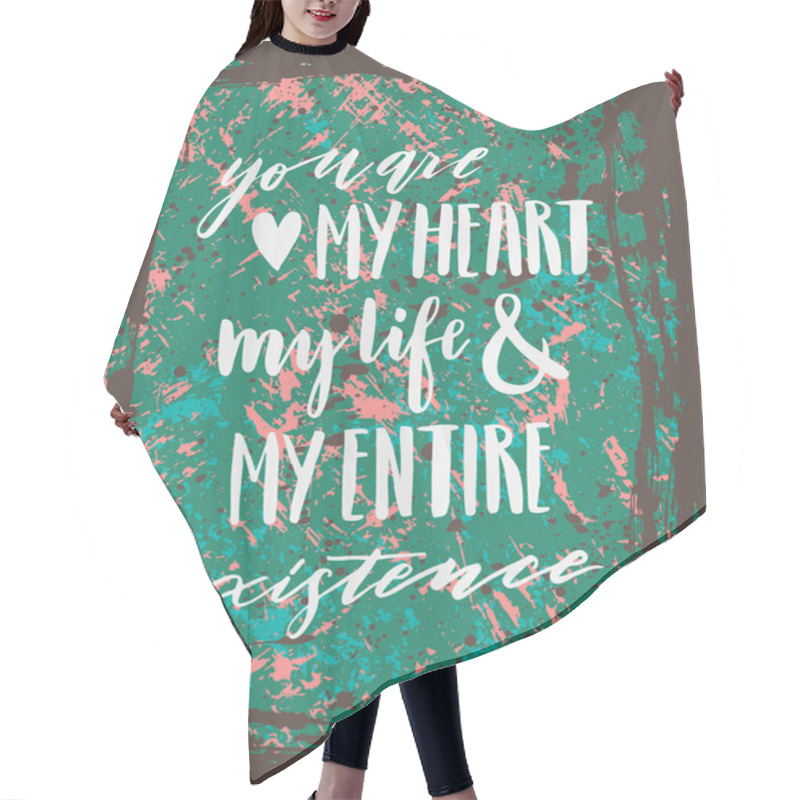 Personality  Motivating, Inspiration Lettering Hair Cutting Cape