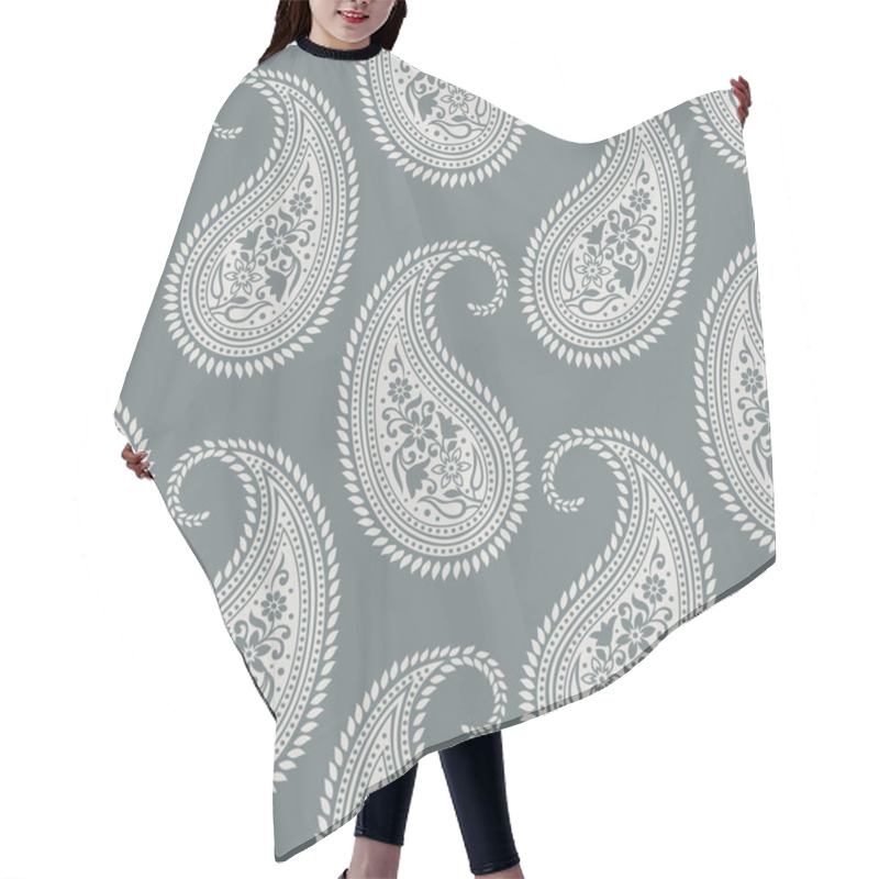 Personality  Seamless Asian Paisley Pattern Design Hair Cutting Cape