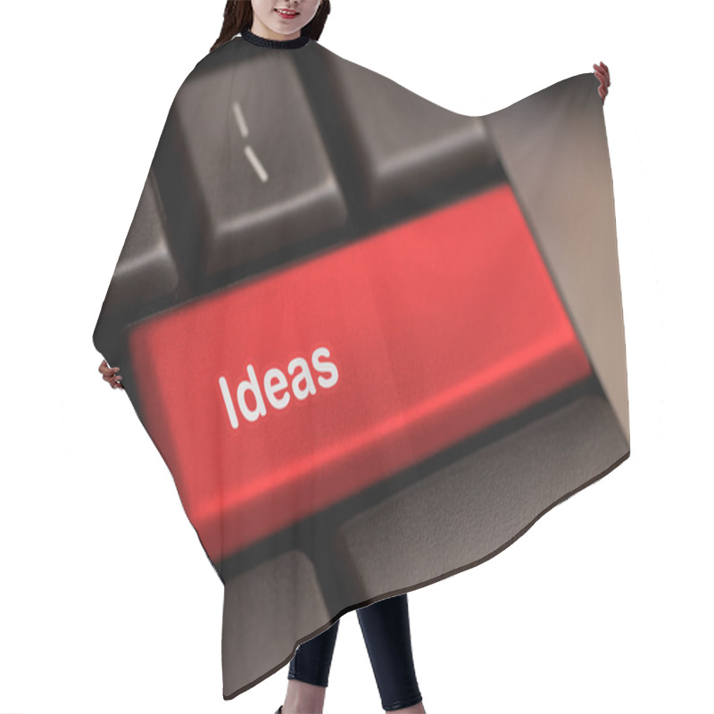 Personality  Idea Word On Keyboard Hair Cutting Cape