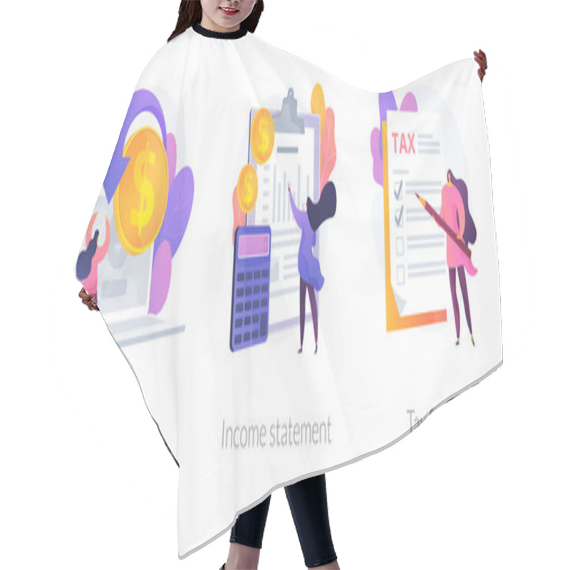 Personality  Banking Documentation Vector Concept Metaphors Hair Cutting Cape