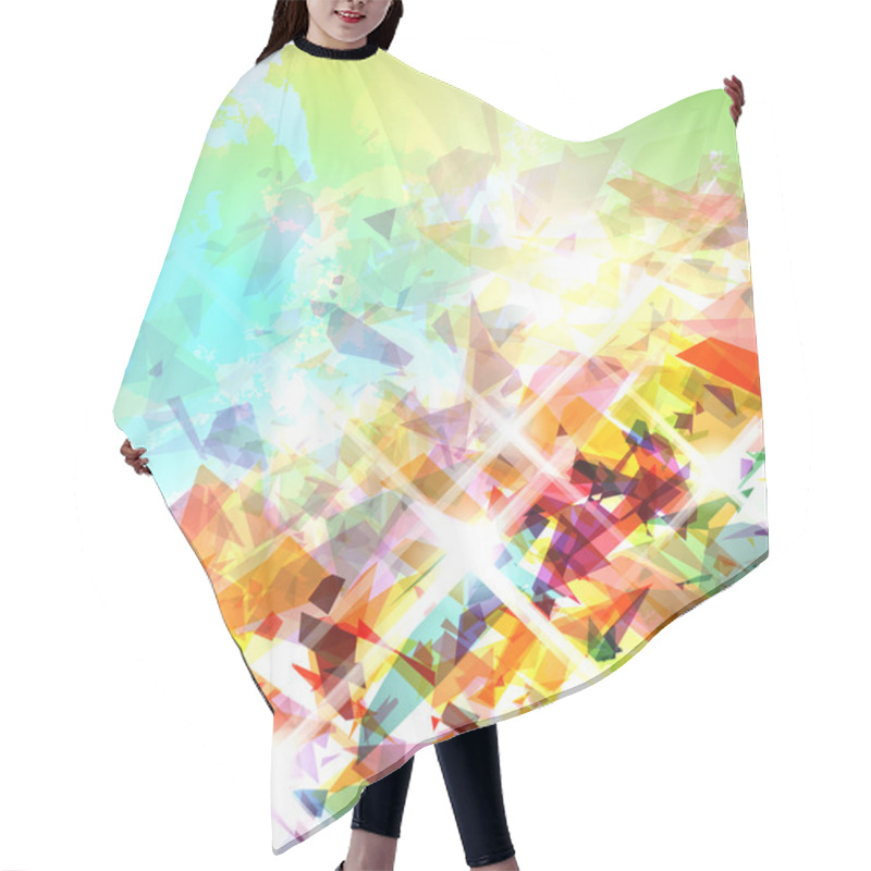 Personality  Abstract Shattered Background Hair Cutting Cape