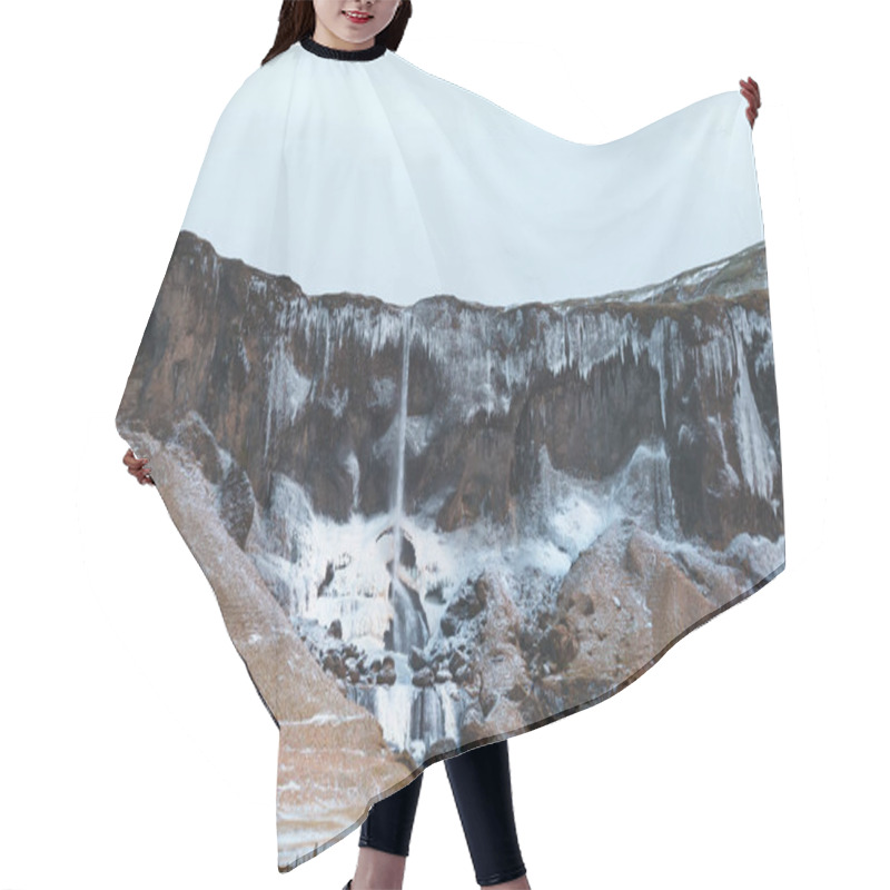 Personality  Frozen Waterfall Hair Cutting Cape