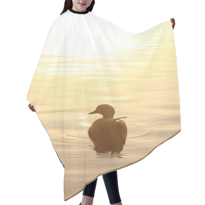 Personality  Duck On City Pond Hair Cutting Cape