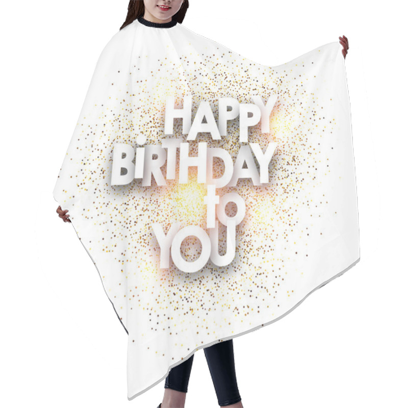 Personality  Happy Birthday To You Card. Hair Cutting Cape