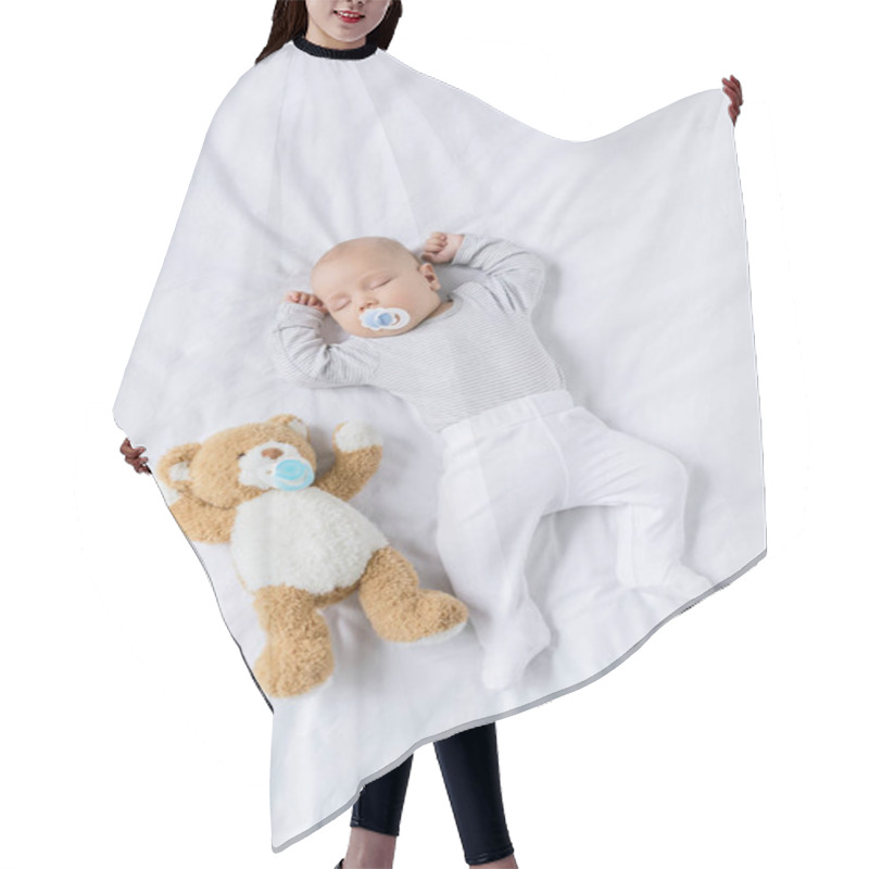 Personality  Baby Sleeping With Toy Hair Cutting Cape