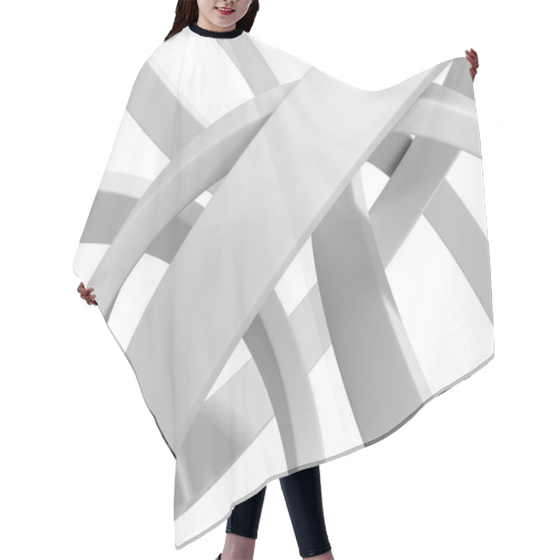 Personality  White Round Circles Pattern Background Hair Cutting Cape