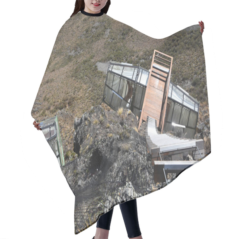 Personality  Cusco, Peru - 30 June, 2022: Views Of The Sacred Valley From The Vertical Sky Capsules Near Ollantaytambo Hair Cutting Cape