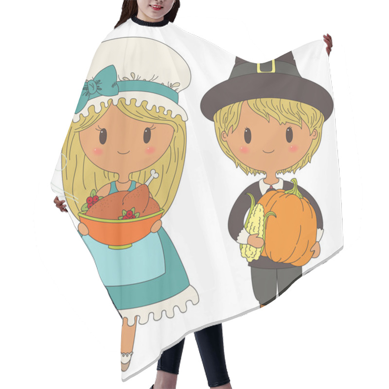 Personality  Pilgrims Couple Hair Cutting Cape