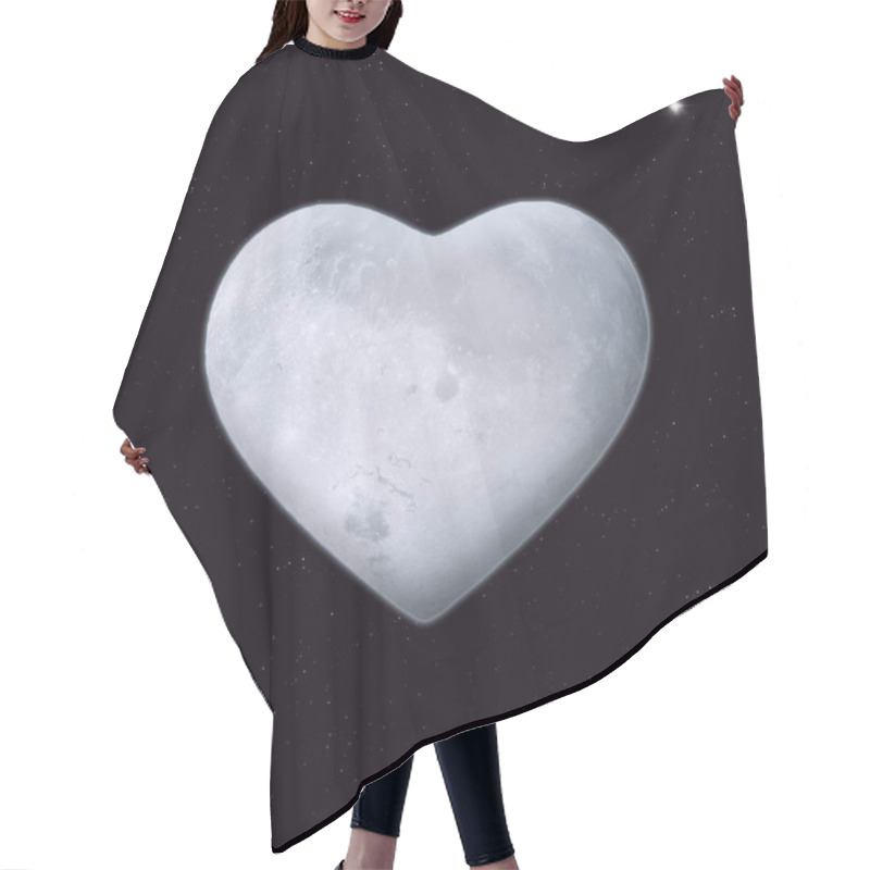 Personality  Heart Shape Moon Hair Cutting Cape