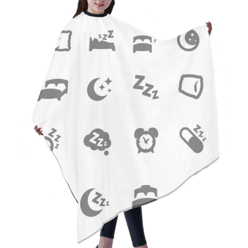 Personality  Sleep Well Icons Hair Cutting Cape